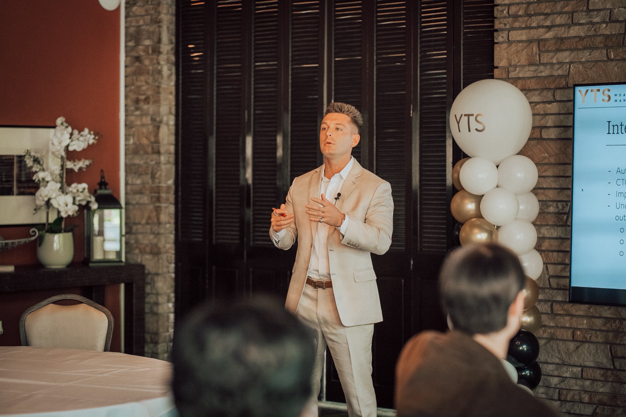 Nick Frazetta, COO, speaks at the YTS Mid-Year Kickoff