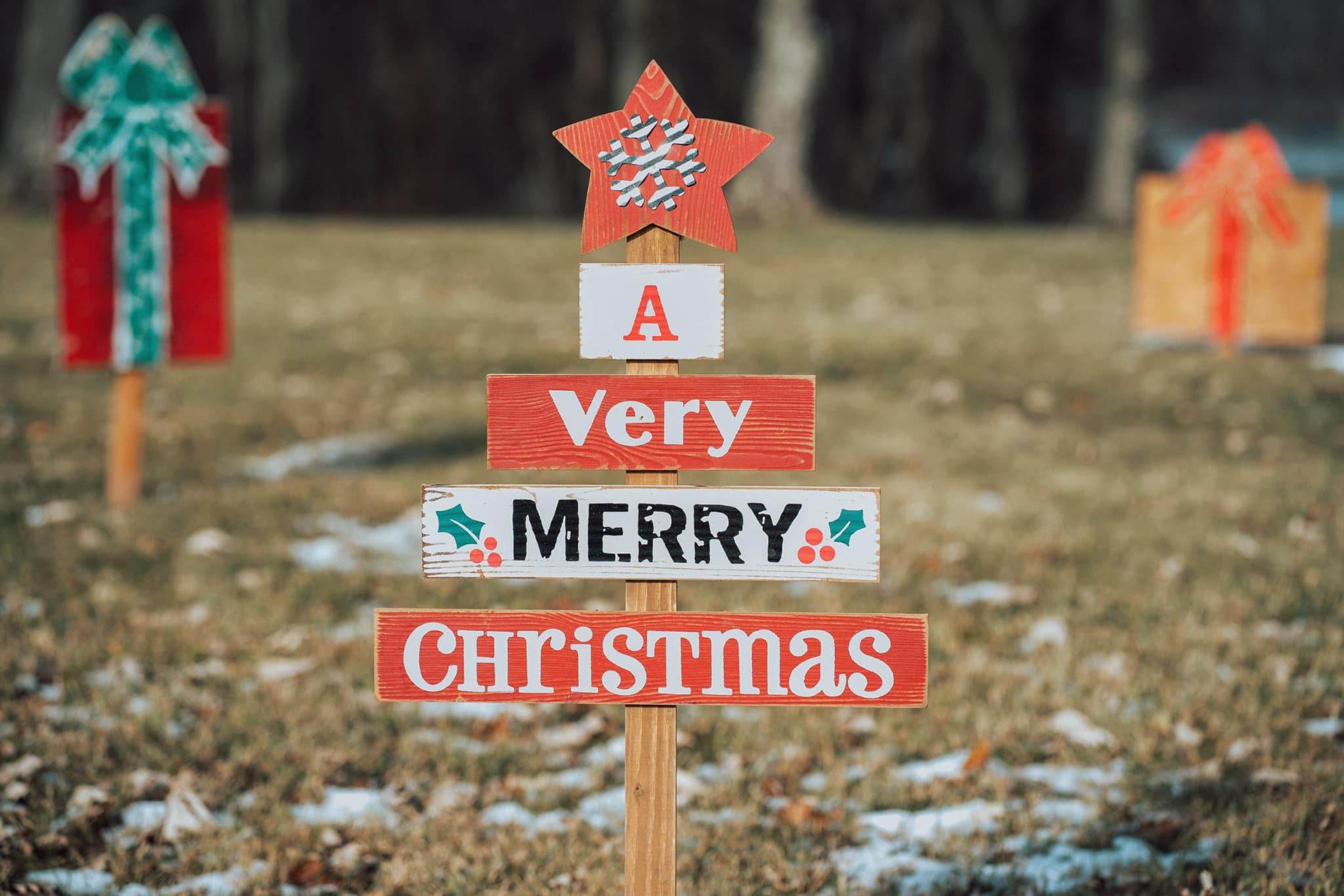Merry Christmas sign at the Santa at Sardis holiday event