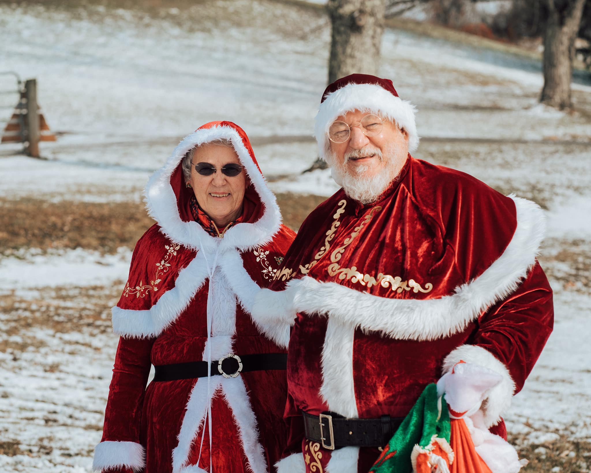 Santa and Mrs. Clause at the Santa at Sardis holiday event