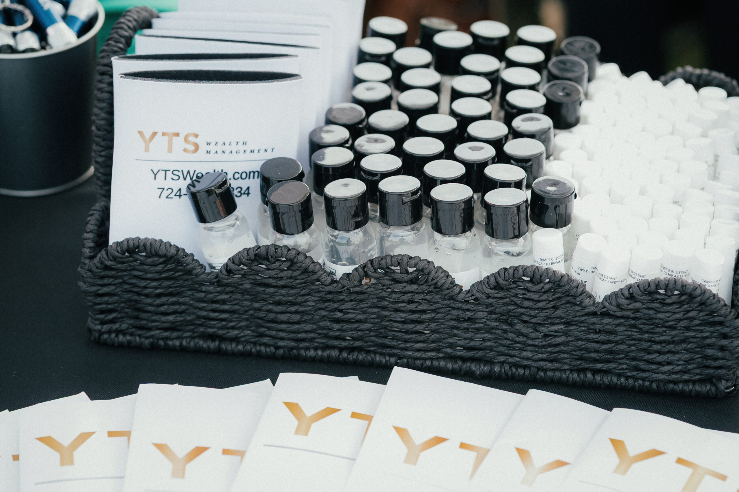 YTS giveaway items at the Franklin Regional Opening Day Baseball