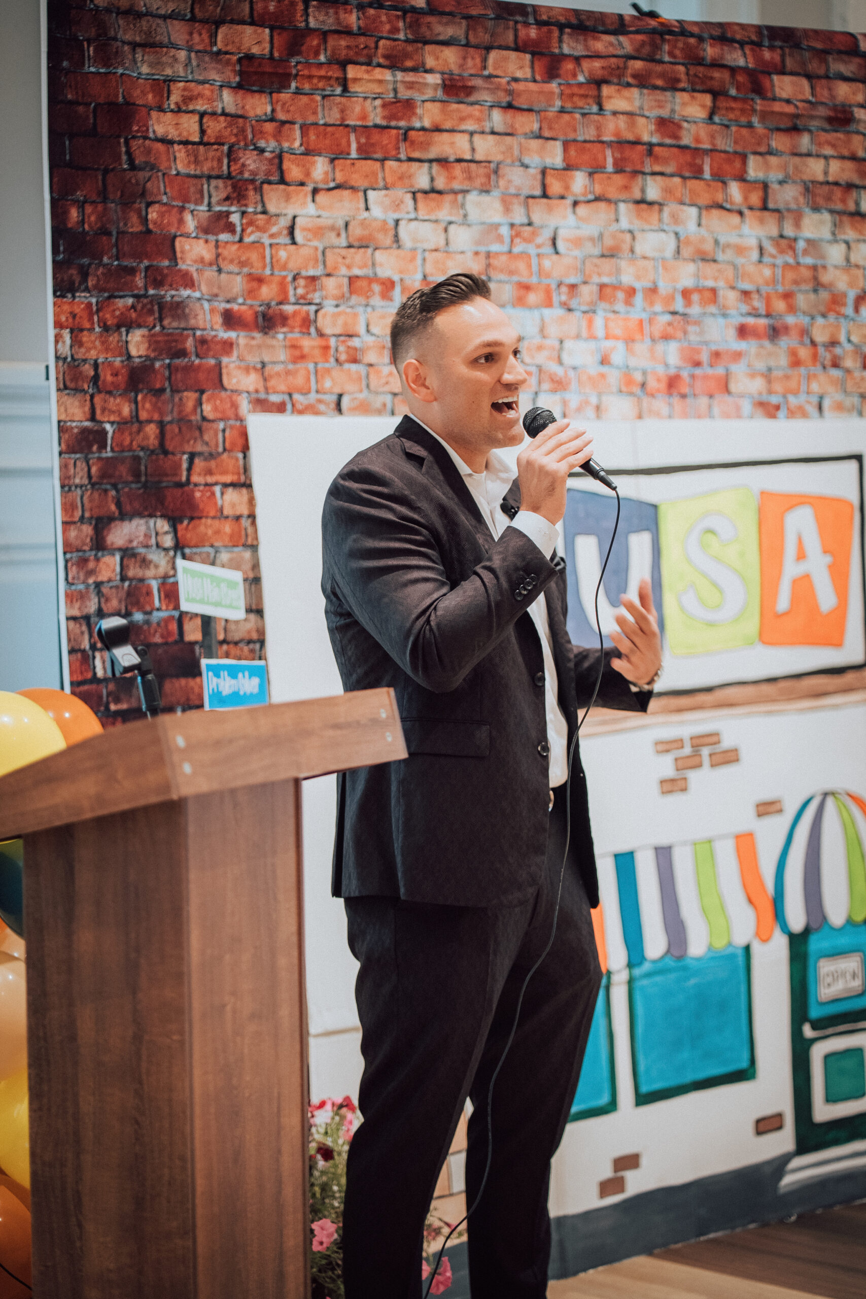 Nick Subich, YTS President and CEO, speaks to attendees at the Maple Unified Student Academy (MUSA) Partnership Program
