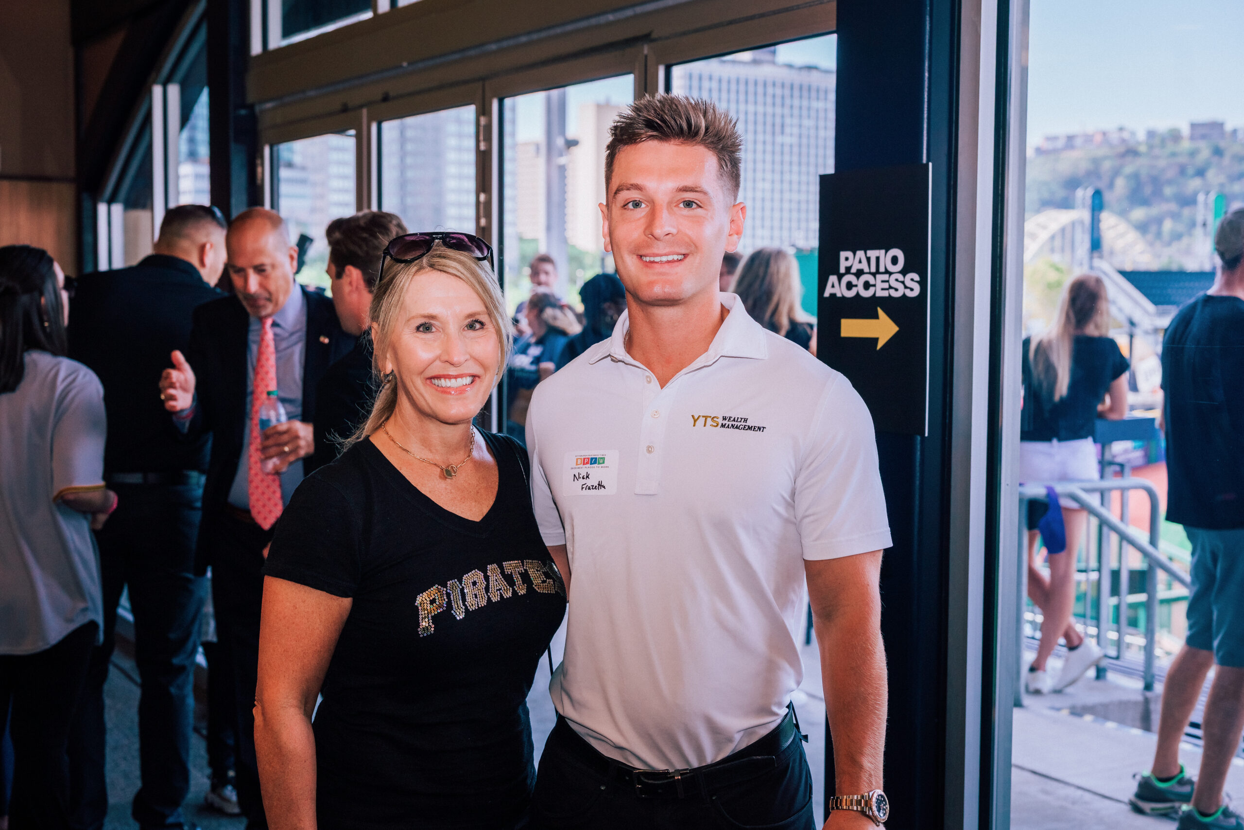 members of the YTS team and the PNC Park Pittsburgh Best Places to Work Celebration